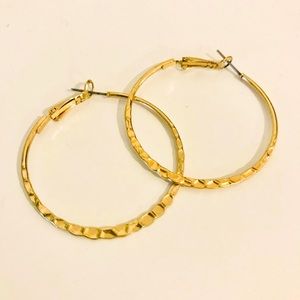 Gold hoop earrings